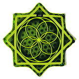 Flower of Life - UV Green- LED Flow Star