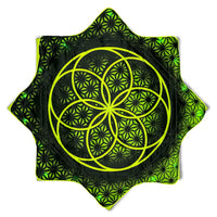 Flower of Life - UV Green- LED Flow Star