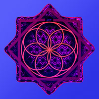 Flower of Life - UV Pink- LED Flow Star