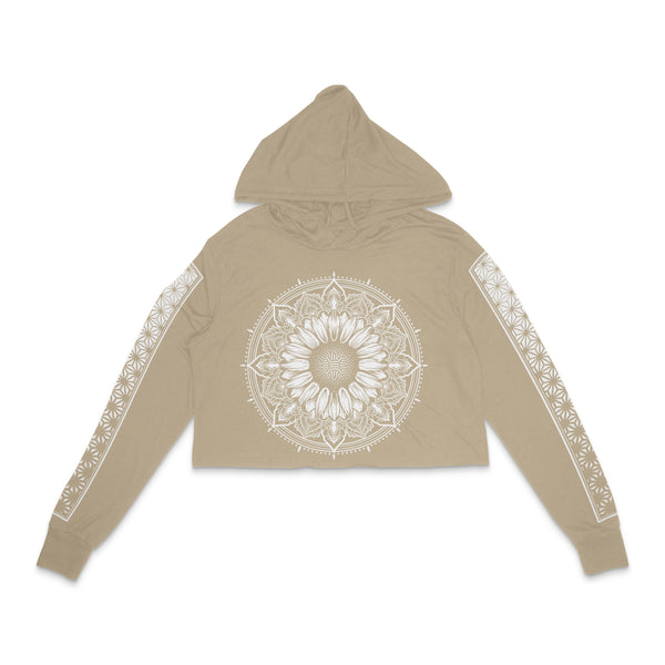 Sunflower - Tan - Cropped Hoodie T