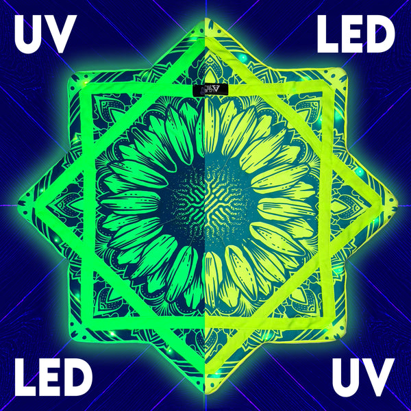 Sunflower of Life - UV / LED Flow Star