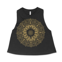 Sunflower - Gold - Womens Crop Tank