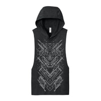 Glitch Tiger - Hooded Muscle Tank