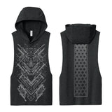 Glitch Tiger - Hooded Muscle Tank