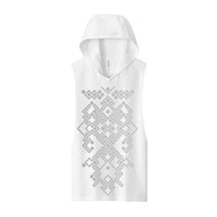 Night Colors - White - Hooded Muscle Tank