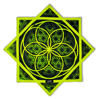 Flower of Life - UV Green - Flow Star