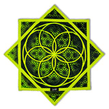 Flower of Life - UV Green - Flow Star