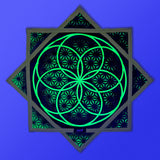 Flower of Life - UV Green - Flow Star